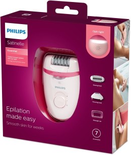 Depilator Philips Satinelle Essential BRE285/00 (kolor różowy) Philips