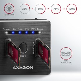 Axagon ADSA-M2C stacja dokująca do dysków twardych USB 3.2 Gen 2 (3.1 Gen 2) Type-C AXAGON