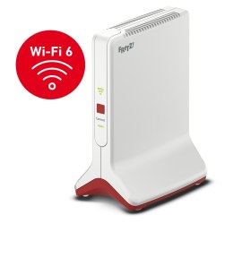 FRITZ!Repeater 6000 router bezprzewodowy Ethernet Tri-band (2.4 GHz/5 GHz/5 GHz) Czerwony, Biały AVM