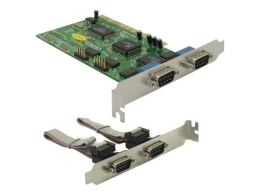 DELOCK Karta PCI 4x D-Sub9 zew. DELOCK