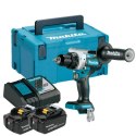 Makita DDF486RTJ wiertło 2100 RPM 2,6 kg Czarny, Niebieski MAKITA