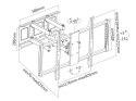 Uniwersalny uchwyt ścienny do TELEWIZORA LED 60-100'' RAMIĘ 3D MC- 679 Maclean Maclean