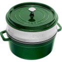 Garnek żeliwny okrągły z wkładem STAUB 40510-603-0 - 5,25 ltr zielony ZWILLING