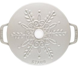 Garnek żeliwny okrągły snowflake STAUB 40506-548-0 - biały 3.6 ltr ZWILLING