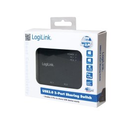 LogiLink UA0216 huby i koncentratory USB 3.2 Gen 1 (3.1 Gen 1) Type-B 5000 Mbit/s Czarny LogiLink