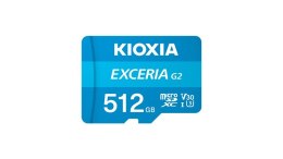 KIOXIA 512GB microSD KIOXIA Exceria (gen 2) UHS I U3 V30 with adapter KIOXIA