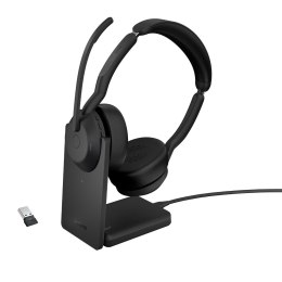 Zestaw Słuchawkowy Bezprzewodowy Jabra Evolve2 55, Link380a UC Stereo Stand Jabra