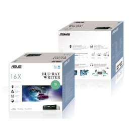 ASUS BW-16D1HT dysk optyczny Wewnętrzny Czarny Blu-Ray DVD Combo ASUS