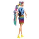 BARBIE Fryzura Kolorowa Panterka Lalka GRN81 MATTEL