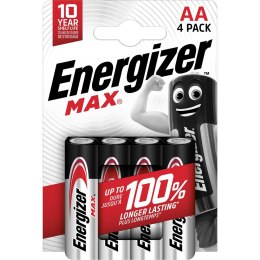 ENERGIZER BATERIE ALKALICZNE MAX AA LR6, 4 SZTUKI, ECO OPAKOWANIE ENERGIZER