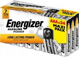 ENERGIZER BATERIE ALKALINE POWER AAA LR03 24 SZTUKI NEW MAXI PACK ENERGIZER