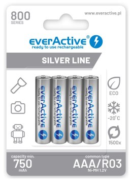 Zestaw akumulatorków everActive EVHRL03-800 (800mAh ; Ni-MH LSD) EverActive