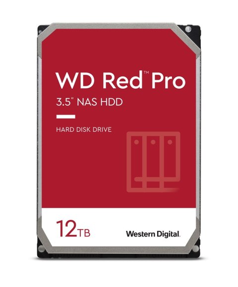 Dysk HDD WD Red Pro WD121KFBX (12 TB ; 3.5"; 256 MB; 7200 obr/min) WD