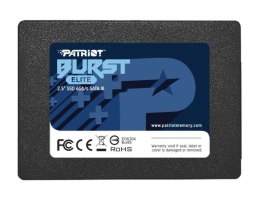 Dysk SSD PATRIOT BURST ELITE 120GB SATA 3 2.5INCH Patriot Memory