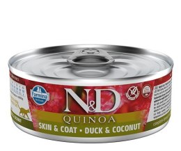 FARMINA N&D Cat Quinoa Duck&Coconut Adult - mokra karma dla kota - 70 g Farmina