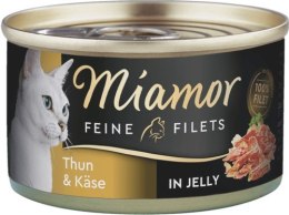 MIAMOR Feine Filets - filety mięsne smak: tuńczyk z serem 100g Miamor