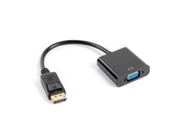 Adapter Lanberg AD-0002-BK (DisplayPort M - D-Sub (VGA) F; 0,20m; kolor czarny) Lanberg