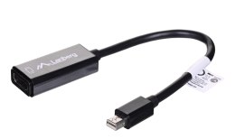 Adapter Lanberg AD-0005-BK (Mini DisplayPort M - HDMI F; 0,20m; kolor czarny) Lanberg