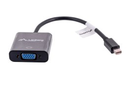 Adapter Lanberg AD-0006-BK (Mini DisplayPort M - D-Sub (VGA) F; 0,20m; kolor czarny) Lanberg