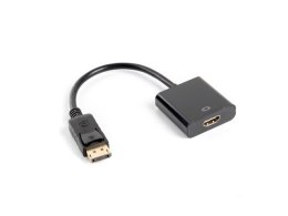 Adapter Lanberg AD-0009-BK (DisplayPort M - HDMI F; 0,10m; kolor czarny) Lanberg