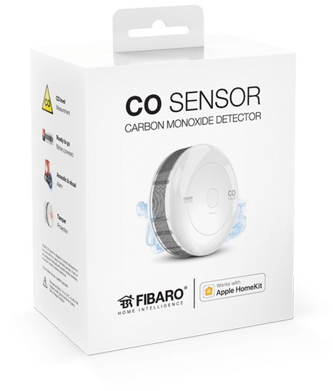 Czujnik tlenku węgla FIBARO Home Kit FGBHCD-001 (wewnętrzny; Bluetooth, Home Kit; kolor biały) FIBARO