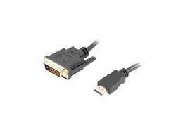 Kabel Lanberg CA-HDDV-20CU-0018-BK (HDMI M - DVI-D (24+1) M; 1,8m; kolor czarny) Lanberg