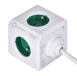 Przedłużacz allocacoc PowerCube Extended USB 2402GN/FREUPC (1,5m; kolor zielony) Allocacoc