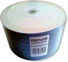 MAXELL CD-R 700MB, 50 szt. w opakowaniu SHRINK, prędkość zapisu 52X, 80 min. Płyty wysokiej jakości z możliwością nadruku, żywe  Maxell