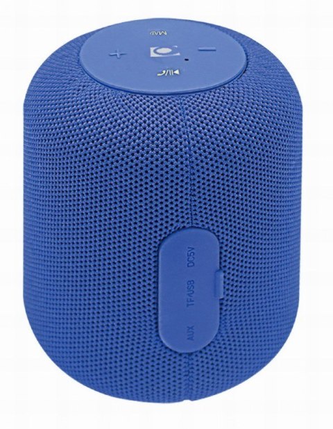 GEMBIRD PRZENOŚNY GŁOŚNIK BLUETOOTH SPK-BT-15-B RMS 5W, WBUDOWANY MIKROFON, KOLOR NIEBIESKI, USB, AUX, MICROSD GEMBIRD