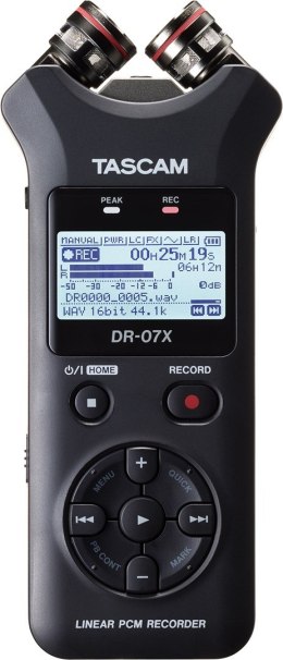 Tascam DR-07X - Przenośny rejestrator cyfrowy z interfejsem USB, zapis na karcie pamięci microSD TASCAM