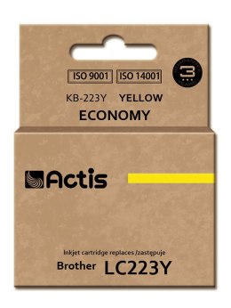 Actis KB-223Y Tusz (zamiennik Brother LC223Y; Standard; 10 ml; żółty) ACTIS