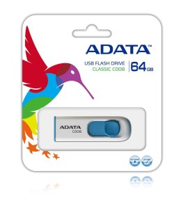 ADATA FLASHDRIVE C008 64GB USB 2.0 WHITE&BLUE ADATA