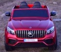 MERCEDES GLC 63S LICENCJA, 4X4, 2x12V, WALIZKA, MIĘKKIE KOŁA EVA, MIĘKKIE SIEDZENIE, LAKIER POLEROWANY, FULL OPCJA/XMX608