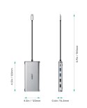 AUKEY HUB USB C CB-C78 12W1 RJ45 HDMI 4K PD 100W AUKEY